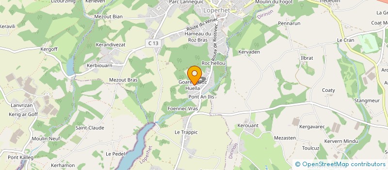localisation de l'entreprise MADAME LAETITIA DEPREZ  LOPERHET