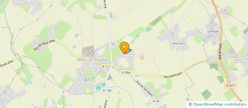 localisation de l'entreprise MADAME LAETITIA DERAM  MONS-EN-PEVELE