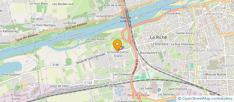 localisation de l'entreprise MADAME LAETITIA DEROUINEAU à LA RICHE