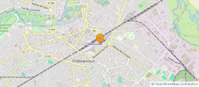 localisation de l'entreprise MADAME LAETITIA DERRE à CHATEAUROUX