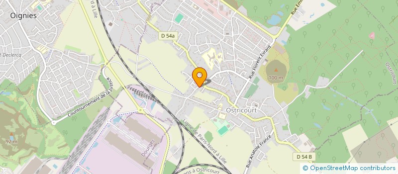 localisation de l'entreprise MADAME LAETITIA DESCAMPS  OSTRICOURT