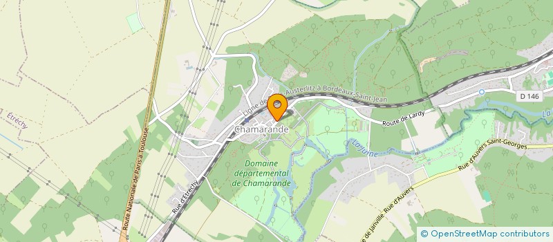 localisation de l'entreprise MADAME LAETITIA DESCHAMPS  CHAMARANDE