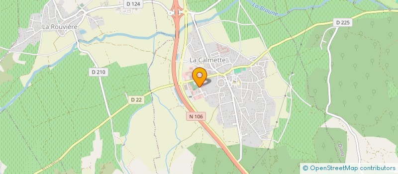 localisation de l'entreprise MADAME LAETITIA DESFONDS  LA CALMETTE