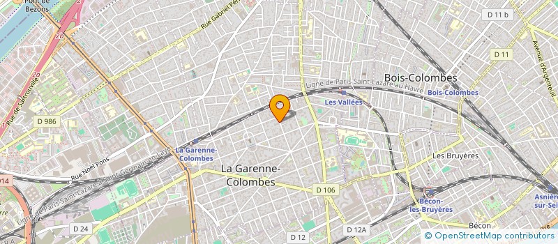 localisation de l'entreprise MADAME LAETITIA DESHAYES à LA GARENNE-COLOMBES
