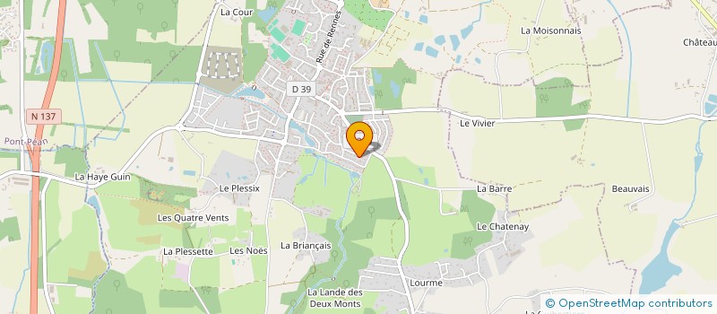 localisation de l'entreprise MADAME LAETITIA DESHOUX  ORGERES