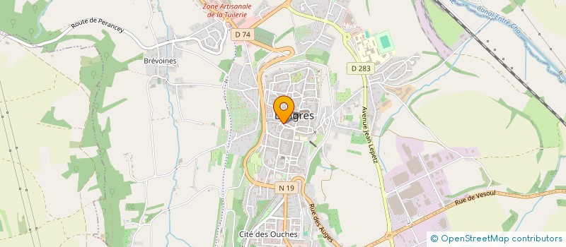 localisation de l'entreprise MADAME LAETITIA DESLOGES  LANGRES