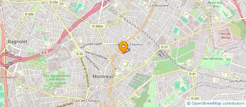 localisation de l'entreprise MADAME LAETITIA DESMOND à MONTREUIL
