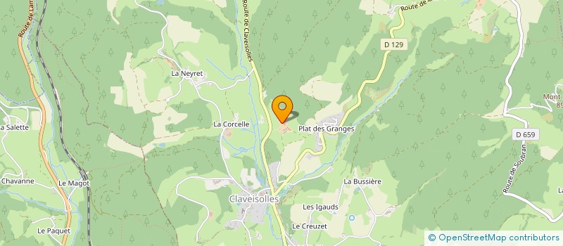 localisation de l'entreprise MADAME LAETITIA DESPLACES  CLAVEISOLLES