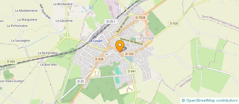 localisation de l'entreprise MADAME LAETITIA DIEUMEGARD à LA LOUPE