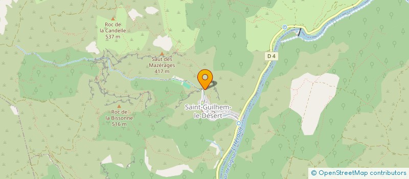 localisation de l'entreprise MADAME LAETITIA DISSOUBRAY  SAINT-GUILHEM-LE-DESERT