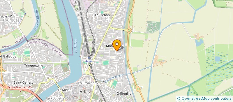 localisation de l'entreprise MADAME LAETITIA DJEUGA  ARLES