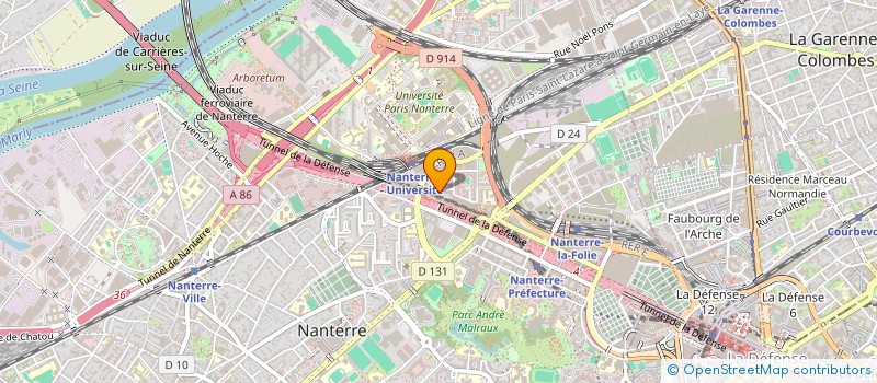 localisation de l'entreprise MADAME LAETITIA DORE  NANTERRE