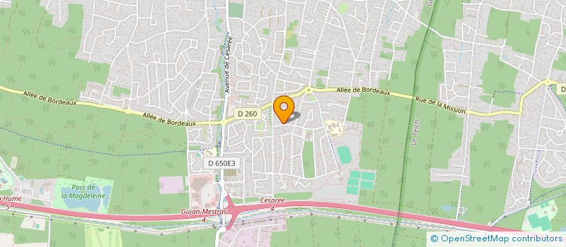 localisation de l'entreprise MADAME LAETITIA DORIS  GUJAN-MESTRAS