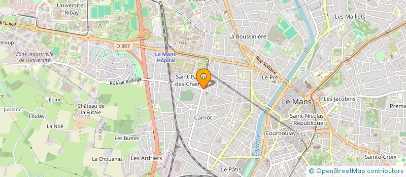 localisation de l'entreprise MADAME LAETITIA DROUIN à LE MANS