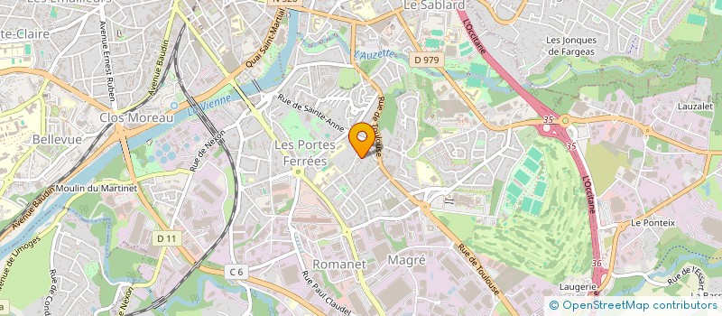 localisation de l'entreprise MADAME LAETITIA DUARTE à LIMOGES
