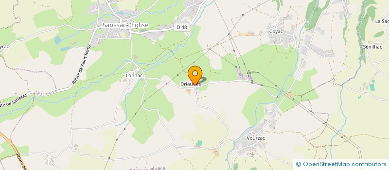 localisation de l'entreprise MADAME LAETITIA DUBOIS  SANSSAC-L'EGLISE