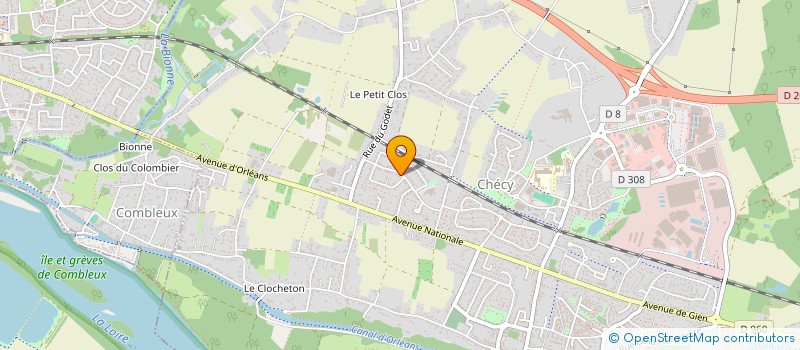 localisation de l'entreprise MADAME LAETITIA DUCHENE à CHECY
