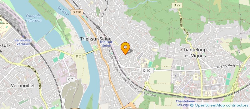 localisation de l'entreprise MADAME LAETITIA DUFLOT-LAMOTHE  TRIEL-SUR-SEINE