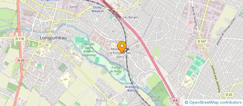 localisation de l'entreprise MADAME LAETITIA DUFOUR  CHILLY-MAZARIN