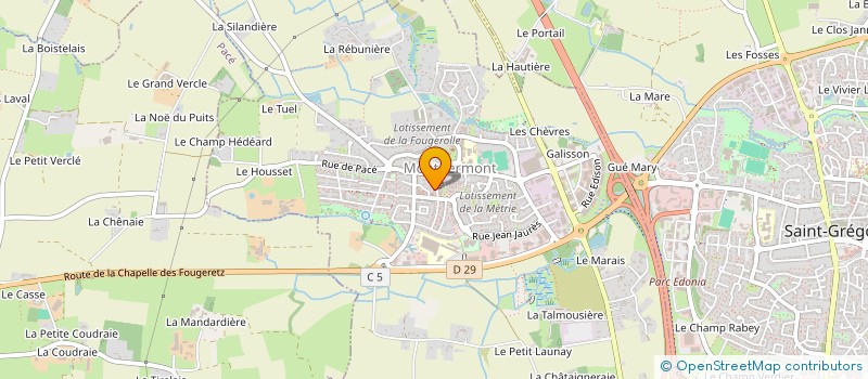 localisation de l'entreprise MADAME LAETITIA DUMAS  MONTGERMONT