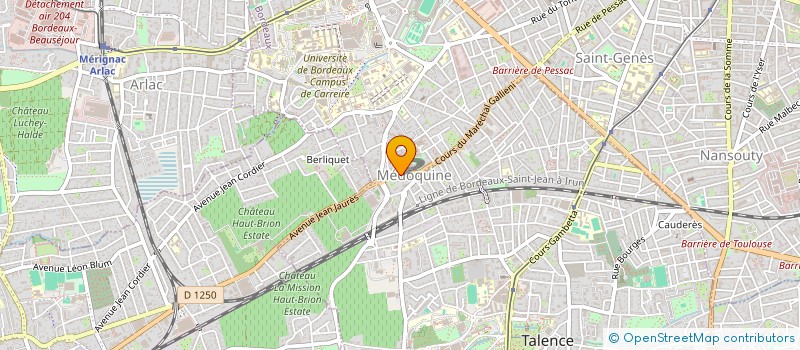 localisation de l'entreprise MADAME LAETITIA DUR  TALENCE