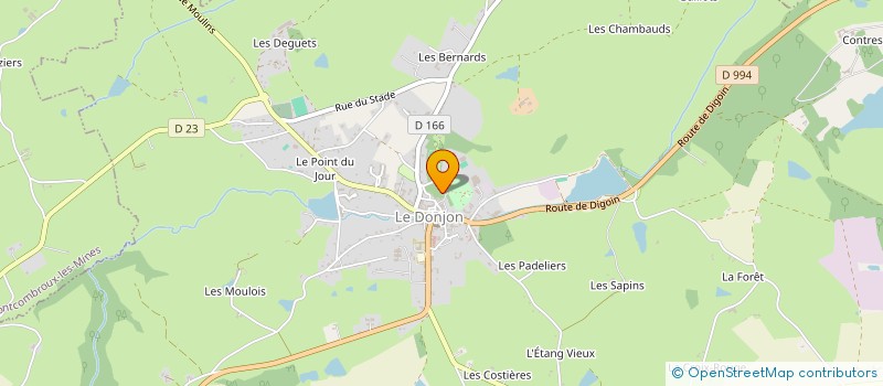localisation de l'entreprise MADAME LAETITIA DURET RAVAT à LE DONJON