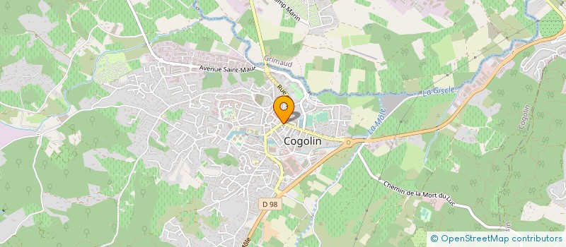 localisation de l'entreprise MADAME LAETITIA DUVIEU à COGOLIN