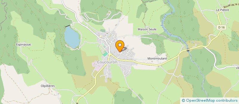 localisation de l'entreprise MADAME LAETITIA ENJOLRAS  COUCOURON