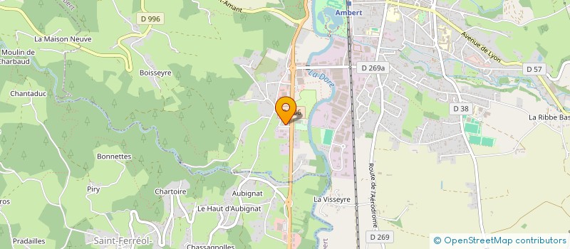 localisation de l'entreprise MADAME LAETITIA FAURE  AMBERT