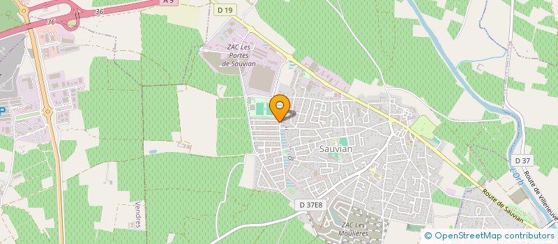 localisation de l'entreprise MADAME LAETITIA FAUVETTE  SAUVIAN