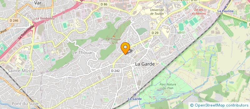 localisation de l'entreprise MADAME LAETITIA FAVRE  LA GARDE