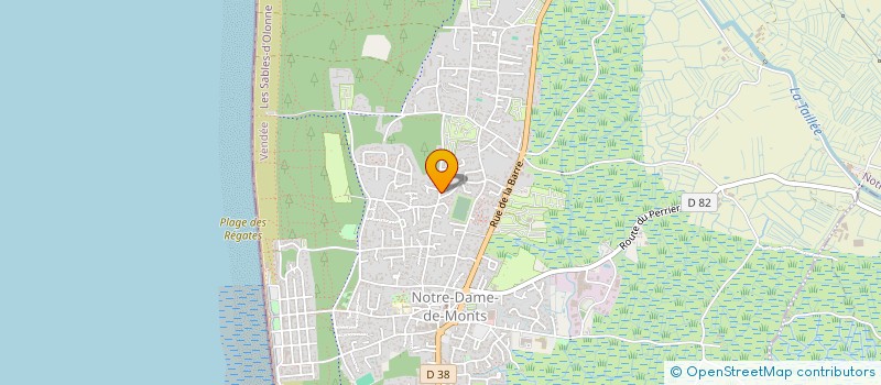 localisation de l'entreprise MADAME LAETITIA FAVREAU  NOTRE-DAME-DE-MONTS