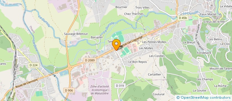 localisation de l'entreprise MADAME LAETITIA FAVY  THIERS