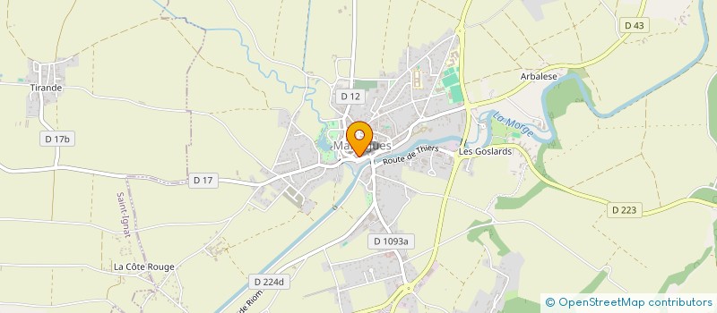 localisation de l'entreprise MADAME LAETITIA FAYE  MARINGUES