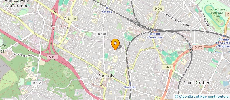 localisation de l'entreprise MADAME LAETITIA FERNANDEZ  SANNOIS