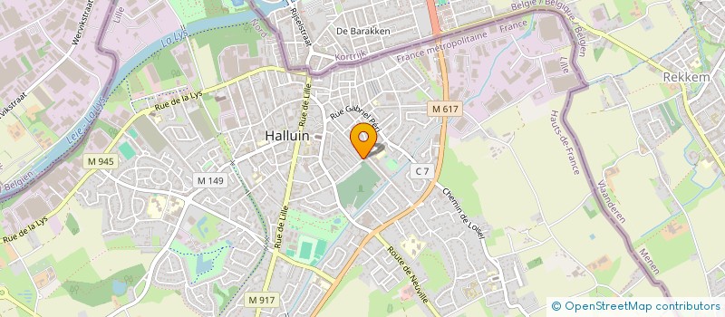 localisation de l'entreprise MADAME LAETITIA FERNANDEZ  HALLUIN