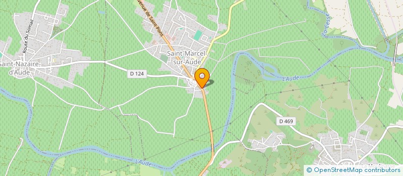 localisation de l'entreprise MADAME LAETITIA FERREIRA  SAINT-MARCEL-SUR-AUDE