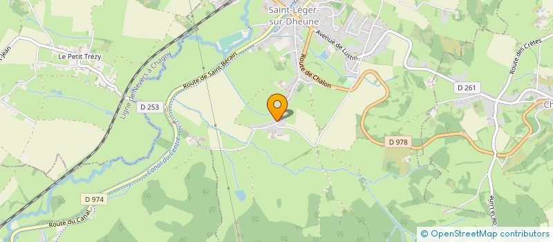 localisation de l'entreprise MADAME LAETITIA FERREIRA  SAINT-LEGER-SUR-DHEUNE