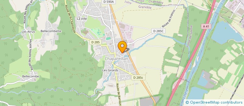 localisation de l'entreprise MADAME LAETITIA FERRIER  CHAPAREILLAN