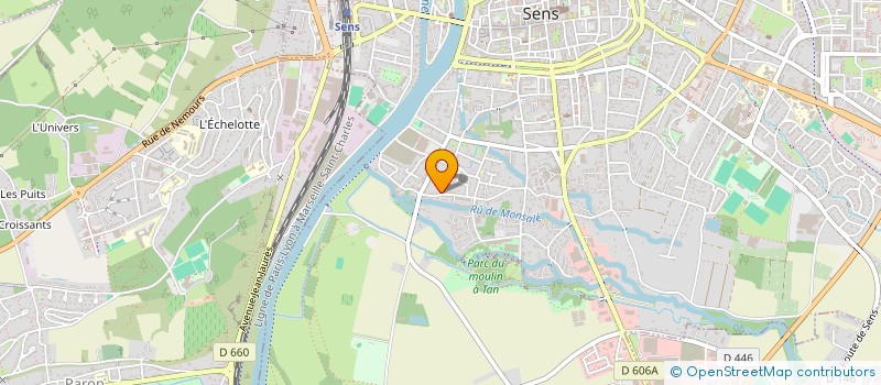 localisation de l'entreprise MADAME LAETITIA FORRAT  SENS