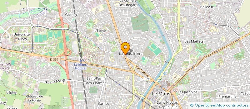 localisation de l'entreprise MADAME LAETITIA FORTIER  LE MANS