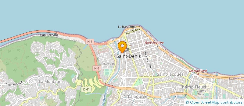 localisation de l'entreprise MADAME LAETITIA FOS à SAINT-DENIS