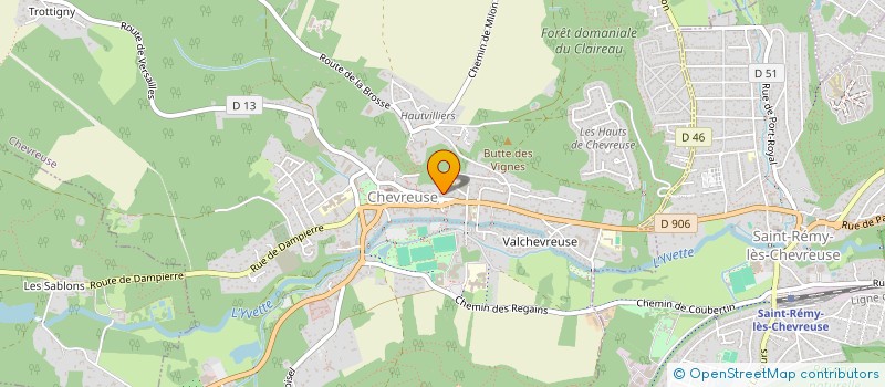 localisation de l'entreprise MADAME LAETITIA FOSSE à CHEVREUSE