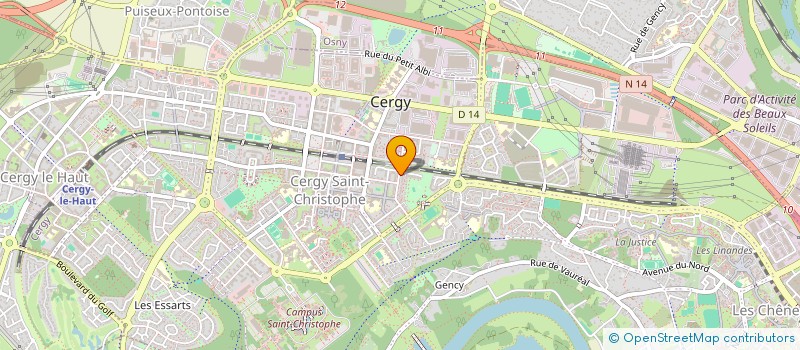 localisation de l'entreprise MADAME LAETITIA FRANCIOSA  CERGY