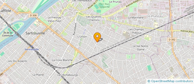 localisation de l'entreprise MADAME LAETITIA FRANCK  SARTROUVILLE