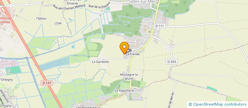 localisation de l'entreprise MADAME LAETITIA FRANCOIS à SALLES-SUR-MER