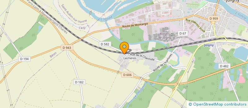 localisation de l'entreprise MADAME LAETITIA FROMONT  JOIGNY