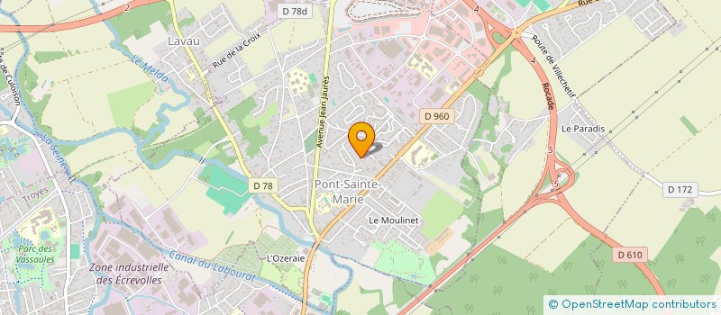 localisation de l'entreprise MADAME LAETITIA FURAHA MUHAYA  PONT-SAINTE-MARIE