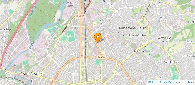 localisation de l'entreprise MADAME LAETITIA GABILLER à ANNECY