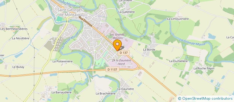 localisation de l'entreprise MADAME LAETITIA GABORIEAU à MONTAIGU-VENDEE